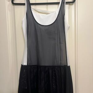 Free People Black and White Athletic Dress